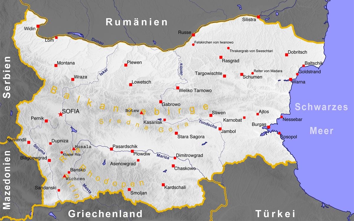 Bulgar deniz haritası 