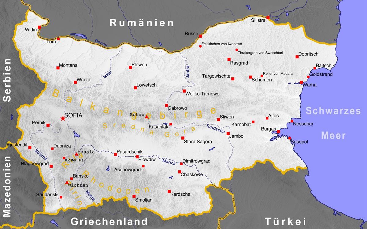 Bulgaristan şehirleri göster