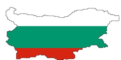 Bulgaristan haritası bayrak
