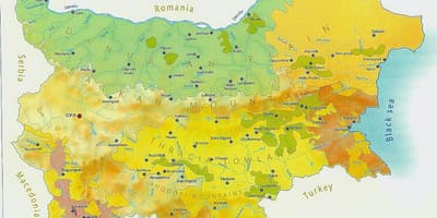 Bulgaristan haritası iklim
